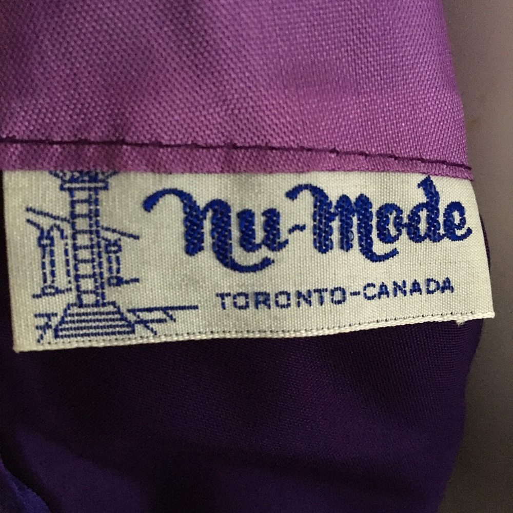 Vintage 1960s Velvet Mod Dress Gogo - Picture 12 of 14